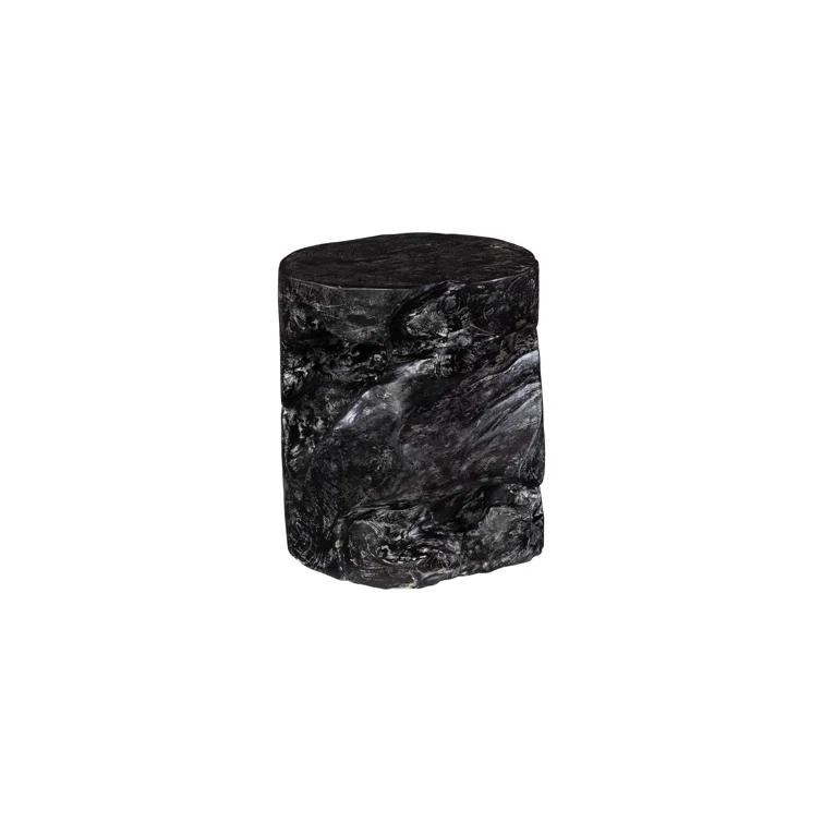 Black Wash Stool, Round