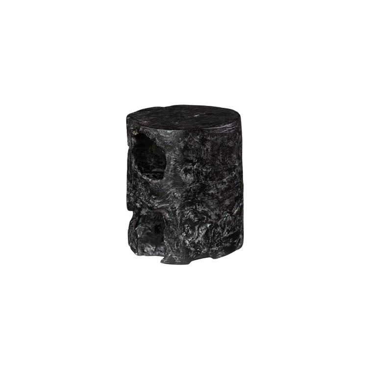 Black Wash Stool, Round