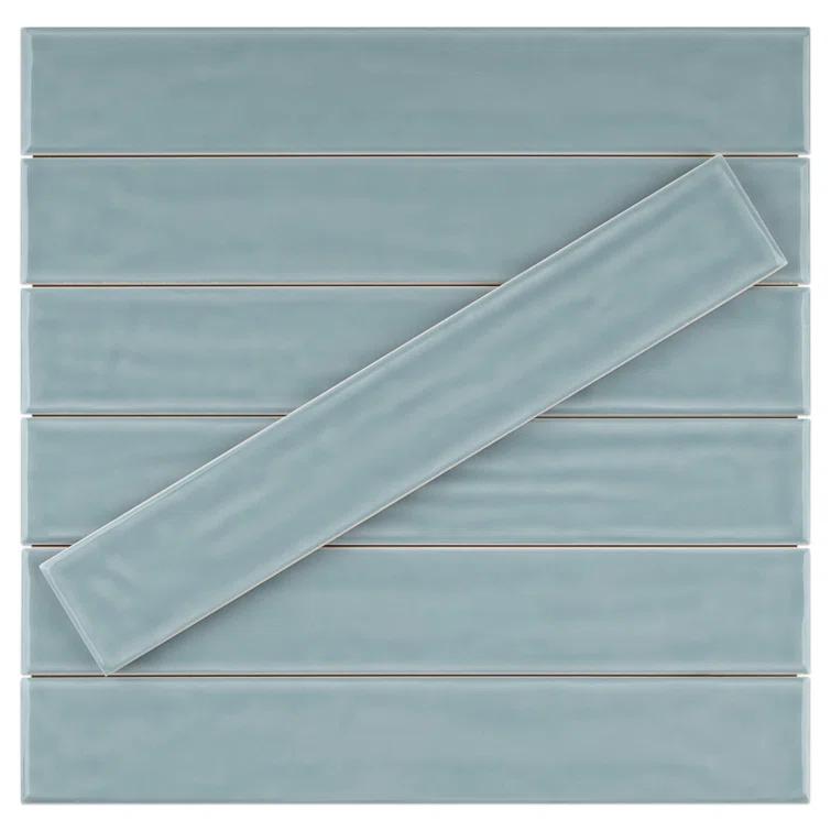 Supreme Tile Nova 1.97 in. X 11.81 in. Polished Ceramic Subway Wall Tile