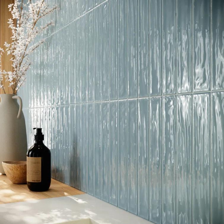 Supreme Tile Nova 1.97 in. X 11.81 in. Polished Ceramic Subway Wall Tile