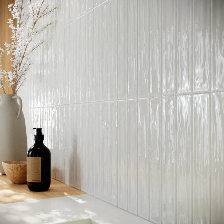 Nova 1.97 in. X 11.81 in. Polished Ceramic Subway Wall Tile