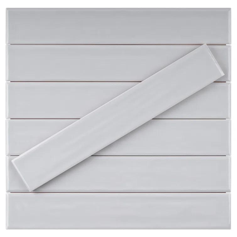 Nova 1.97 in. X 11.81 in. Polished Ceramic Subway Wall Tile