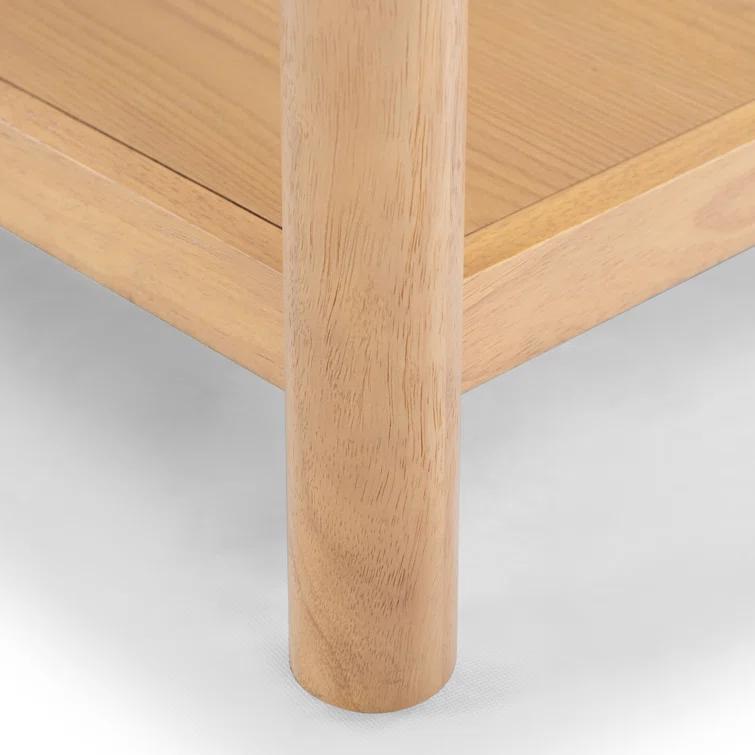 Safavieh Jaylessa Solid Wood 1 Drawer End Table in Natural