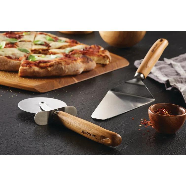 Anolon Tools and Gadgets Pizza Cutter and Server Set