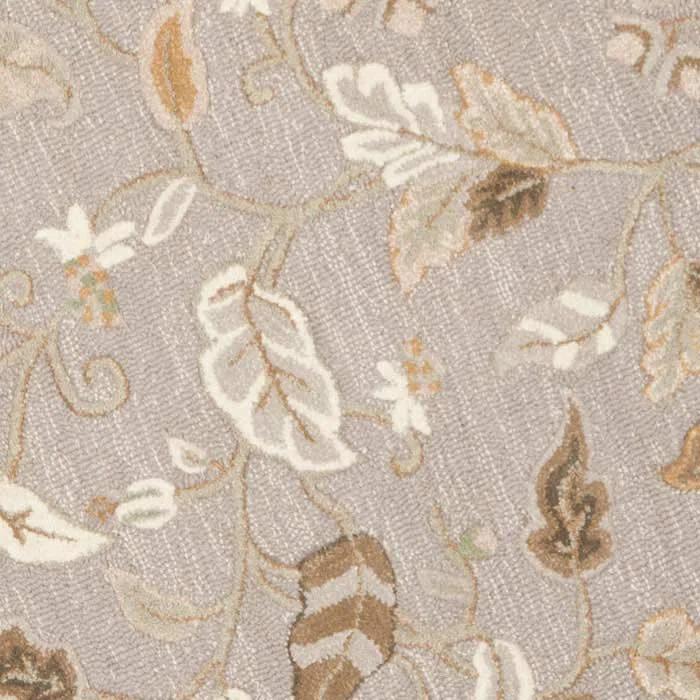 Autumn Martha Stewart Hand Tufted Wool/Viscose Floral Rug in Gray