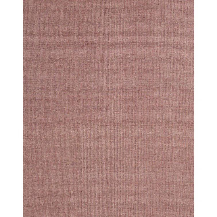 Spice Pink Hand Tufted Wool Rectangular Area Rug 2' x 3'