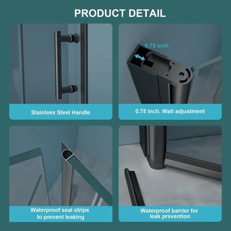 Fold Frameless Shower Door