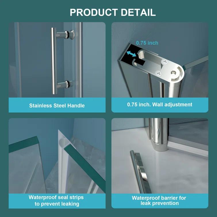 Fold Frameless Shower Door