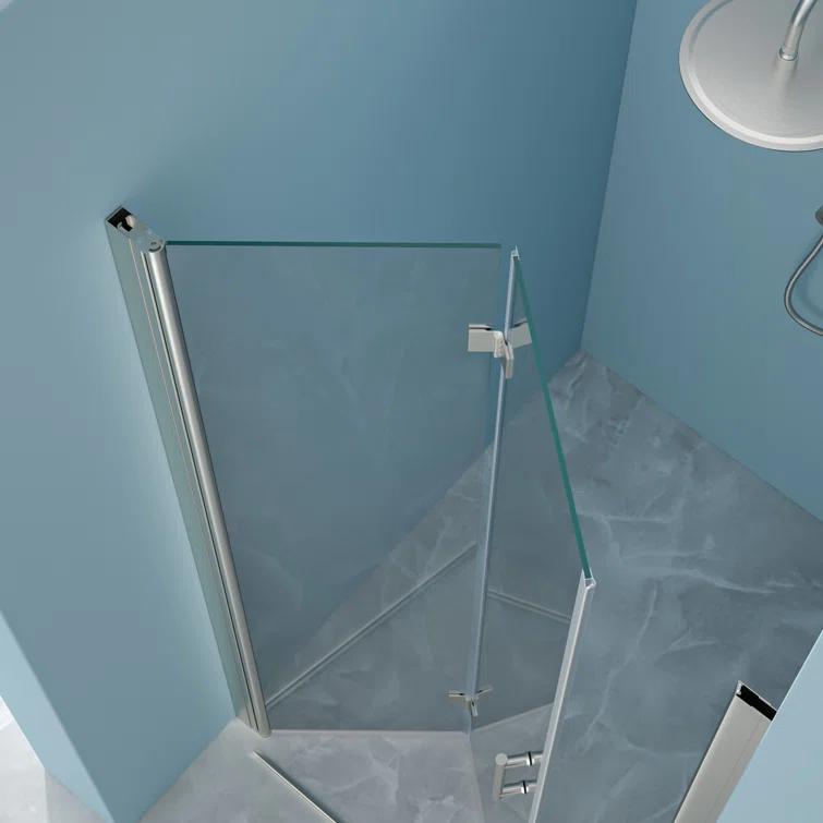 walterwork WYDHF170782Q 36"W x 72"H Folding Tempered Glass Shower Door