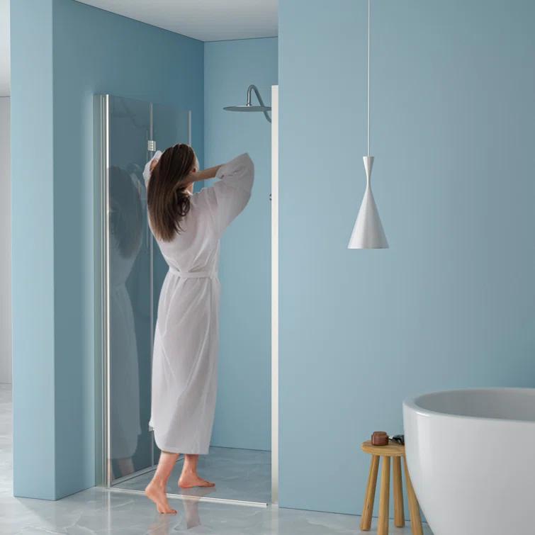 walterwork WYDHF170782Q 36"W x 72"H Folding Tempered Glass Shower Door