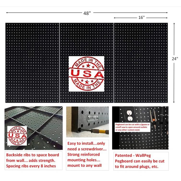 WallPeg Pegboard Panels(set of 3)