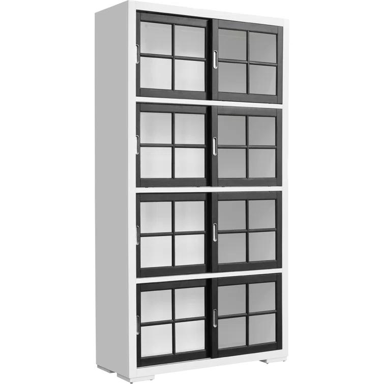 Pulaski Furniture Contemporary 4-Shelf Sliding Door Bookcase