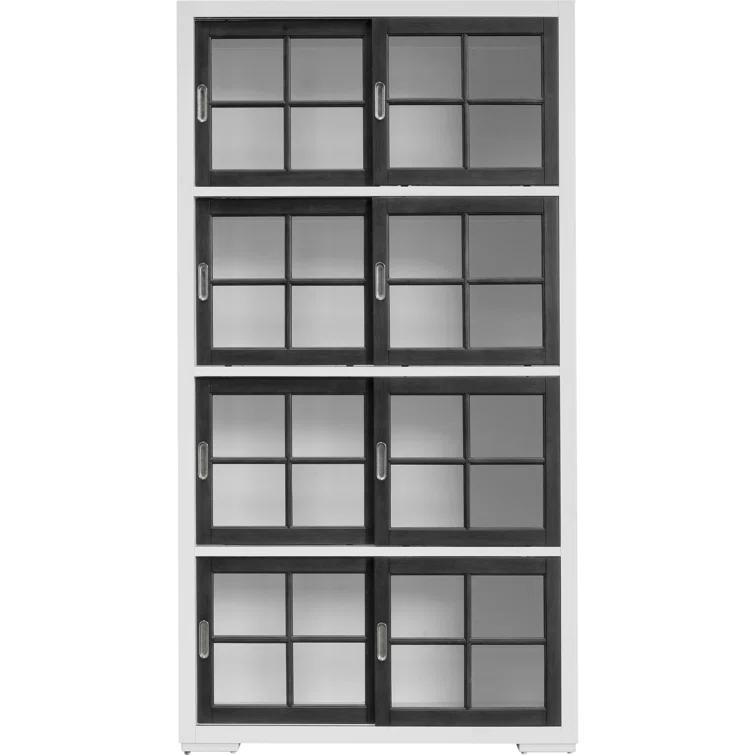 Pulaski Furniture Contemporary 4-Shelf Sliding Door Bookcase