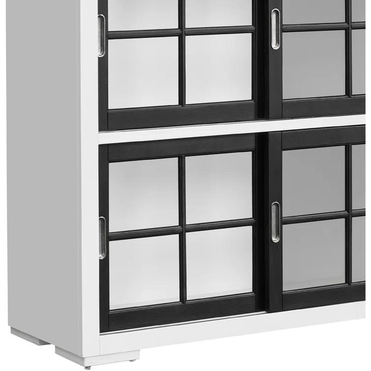 Pulaski Furniture Contemporary 4-Shelf Sliding Door Bookcase