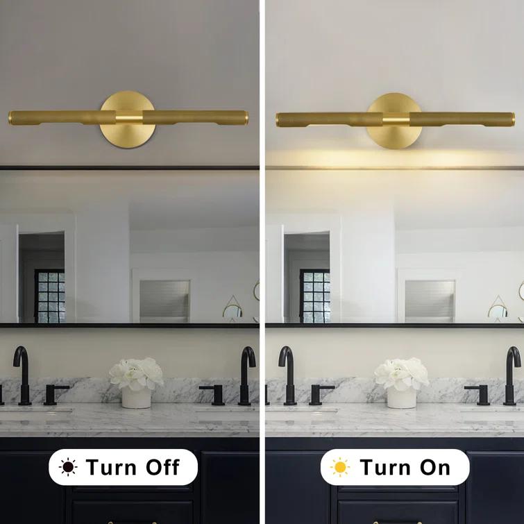 19" Dimmable Luxury LED Wall Sconce 360° Rotatable Picture Light (Bulb Included))