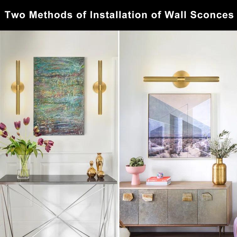 19" Dimmable Luxury LED Wall Sconce 360° Rotatable Picture Light (Bulb Included))