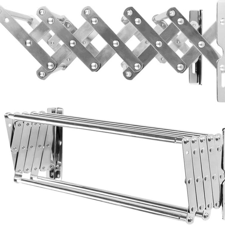 JASODI F07TG7H1NK Stainless Steel Space-Saving Towel Rack, Wall Mounted Retractable Huge Capacity Drying Rack