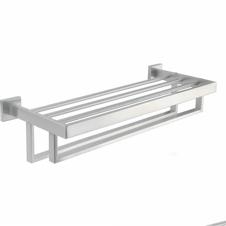 Double Towel Bar, 24 Inch Towel Racks for Bathroom, Modern Towel Holder for Bathroom Wall