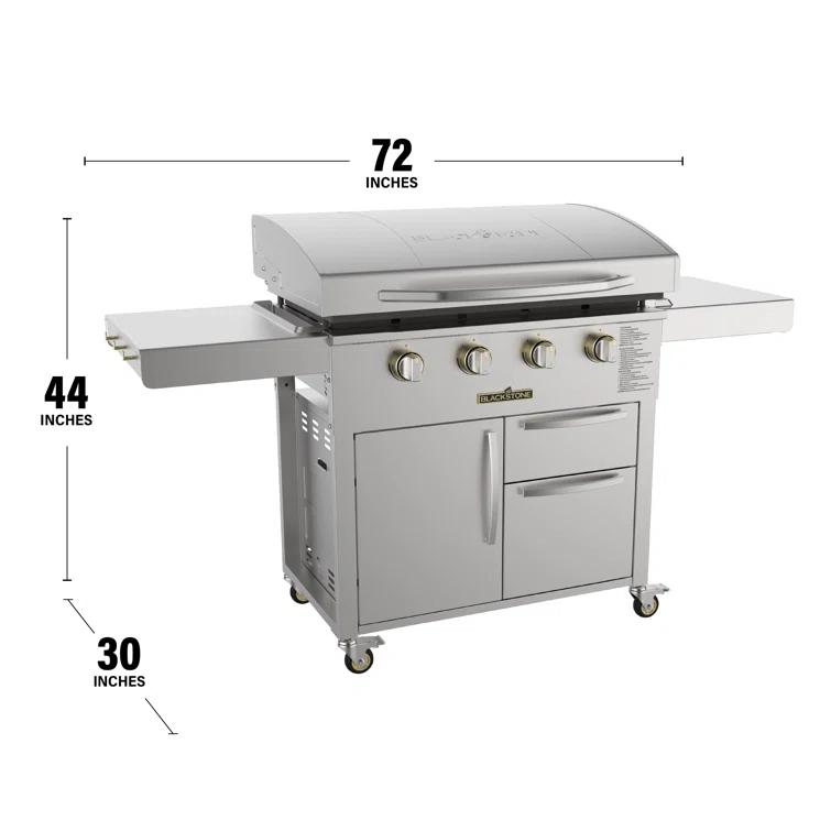 Blackstone 36 Inch Stainless Steel Freestanding Griddle with Cabinet