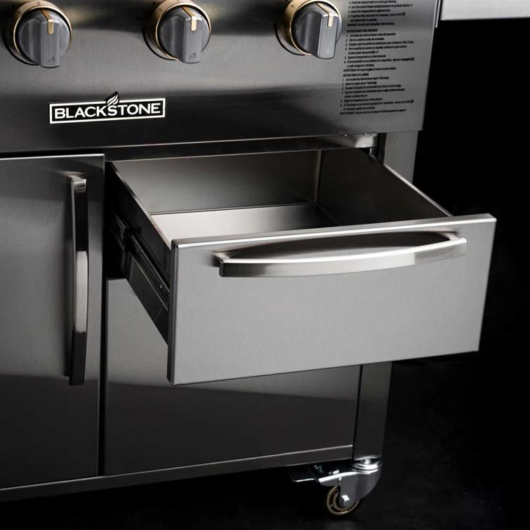 Blackstone 36 Inch Stainless Steel Freestanding Griddle with Cabinet