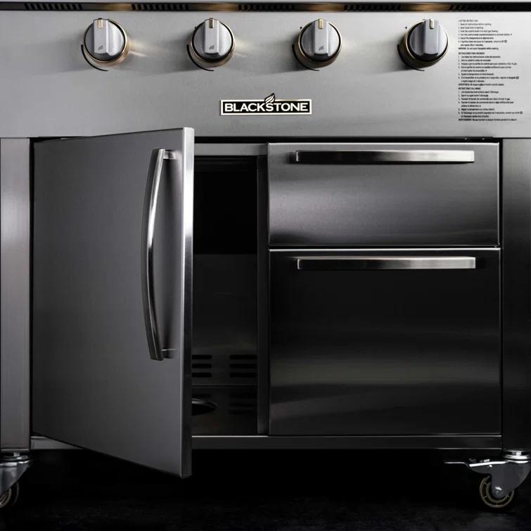 Blackstone 36 Inch Stainless Steel Freestanding Griddle with Cabinet