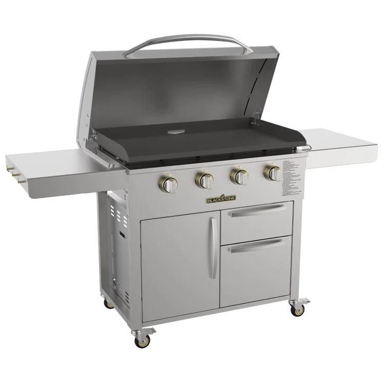Blackstone 36 Inch Stainless Steel Freestanding Griddle with Cabinet