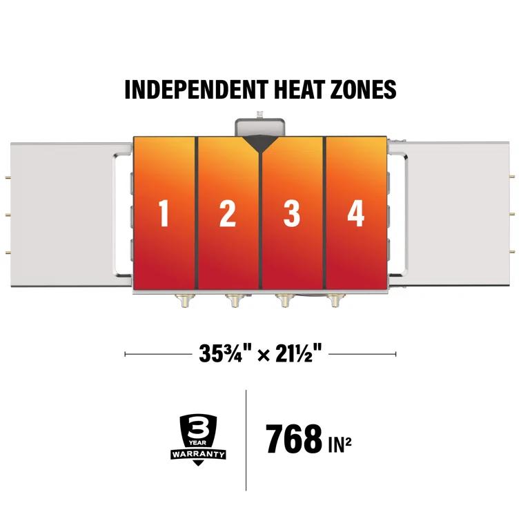 Blackstone 36 Inch Stainless Steel Freestanding Griddle with Cabinet