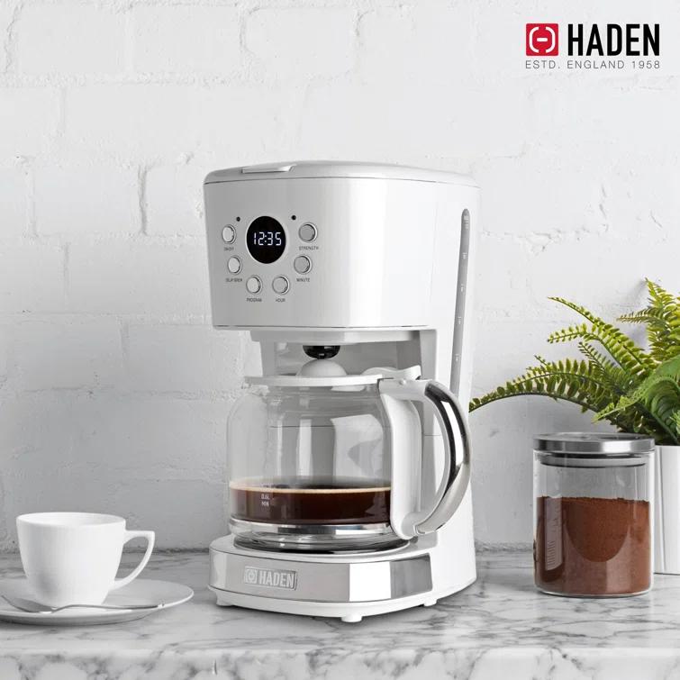 HADEN Ivory Programmable Drip Coffee Maker