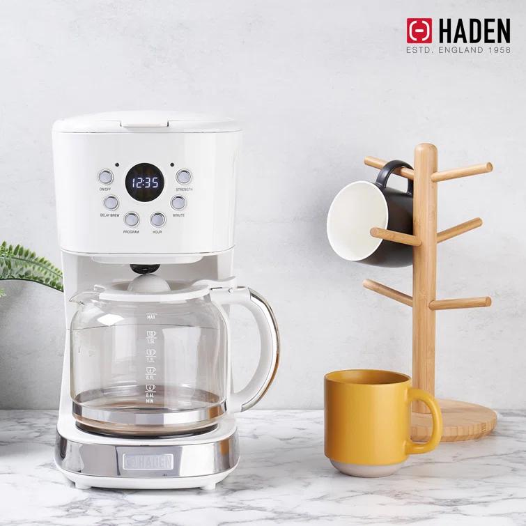 HADEN Ivory Programmable Drip Coffee Maker