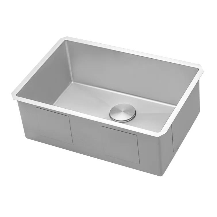 Ruvati RVH7250 Ruvati 28-inch Undermount 16 Gauge Stainless Steel Kitchen Sink Rounded Corners Single Bowl