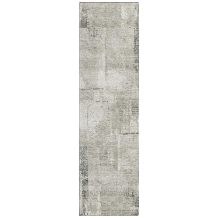 Machine Washable Indoor/Outdoor Cinead ACN1714 Beige Rug