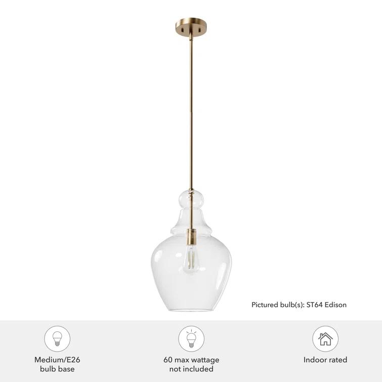 Maple Park 1 Light Bell Pendant