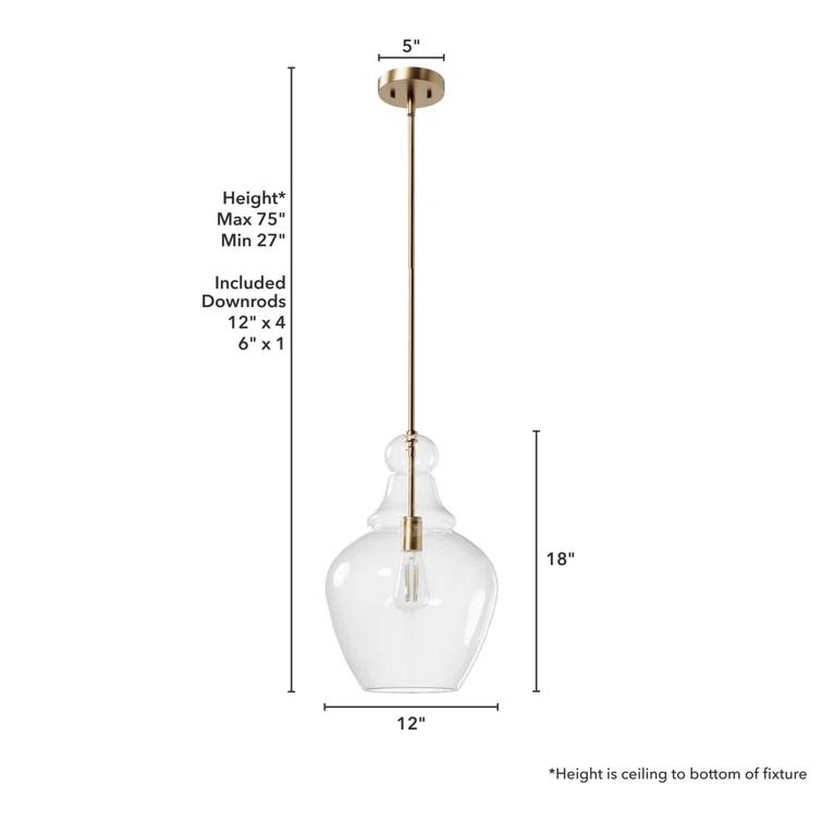 Maple Park 1 Light Bell Pendant