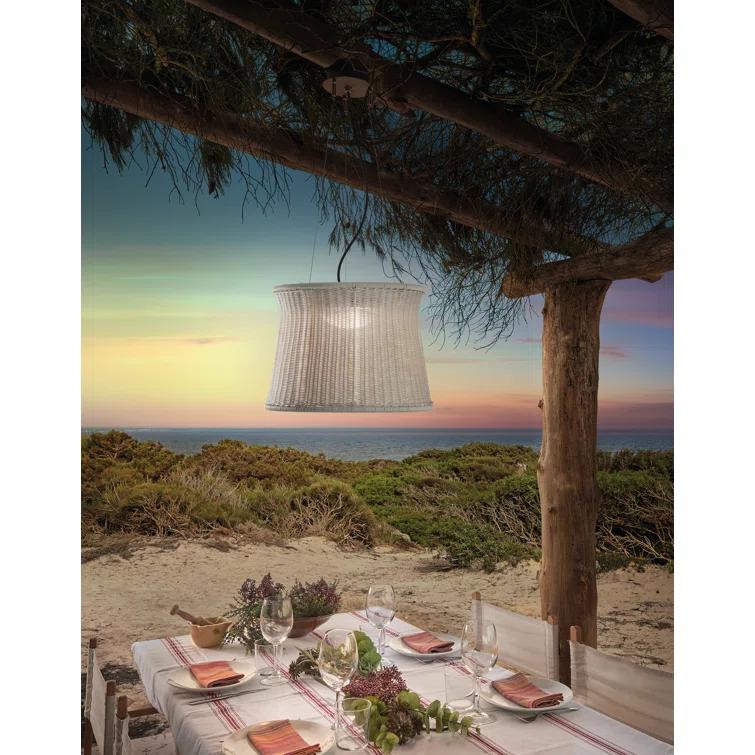 Syra 1 - Light Shaded Drum LED Pendant