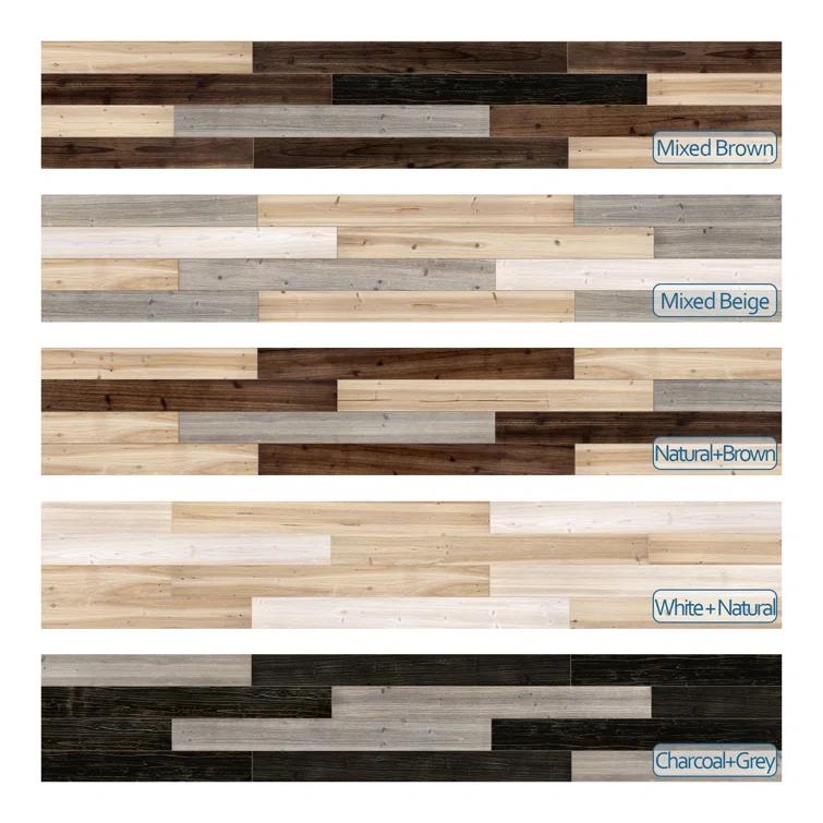 47.25" L x 4.75" W Solid Barn Wood Wall Planks Decorative Wall Paneling