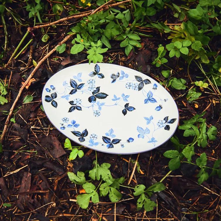 Wedgwood Wild Strawberry Inky Blue Plate 10.7in