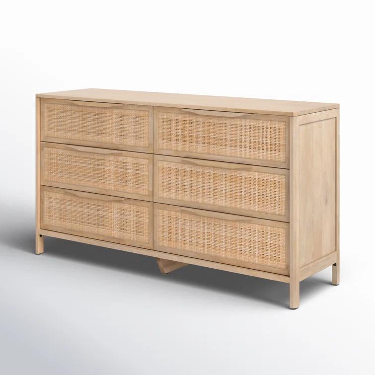 Hannah 6-Drawer Dresser - Natural