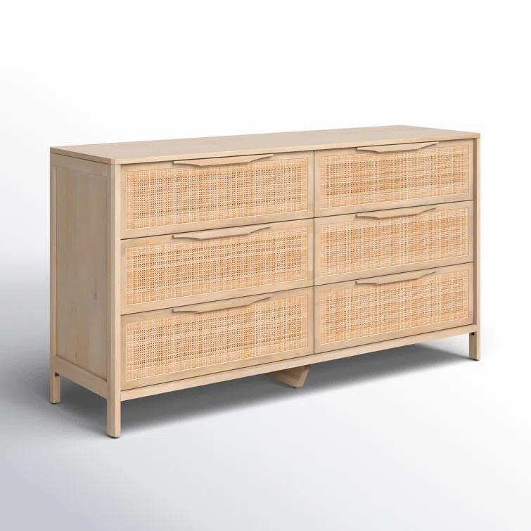 Hannah 6-Drawer Dresser - Natural