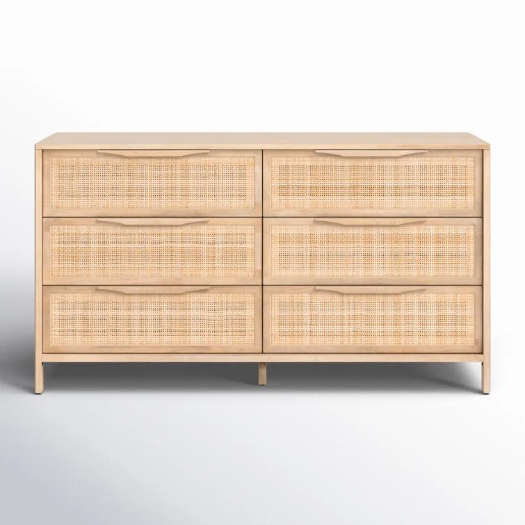 Hannah 6-Drawer Dresser - Natural