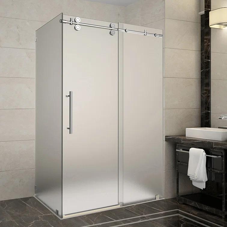 Langham 48" x 75" Rectangle Sliding Shower Enclosure