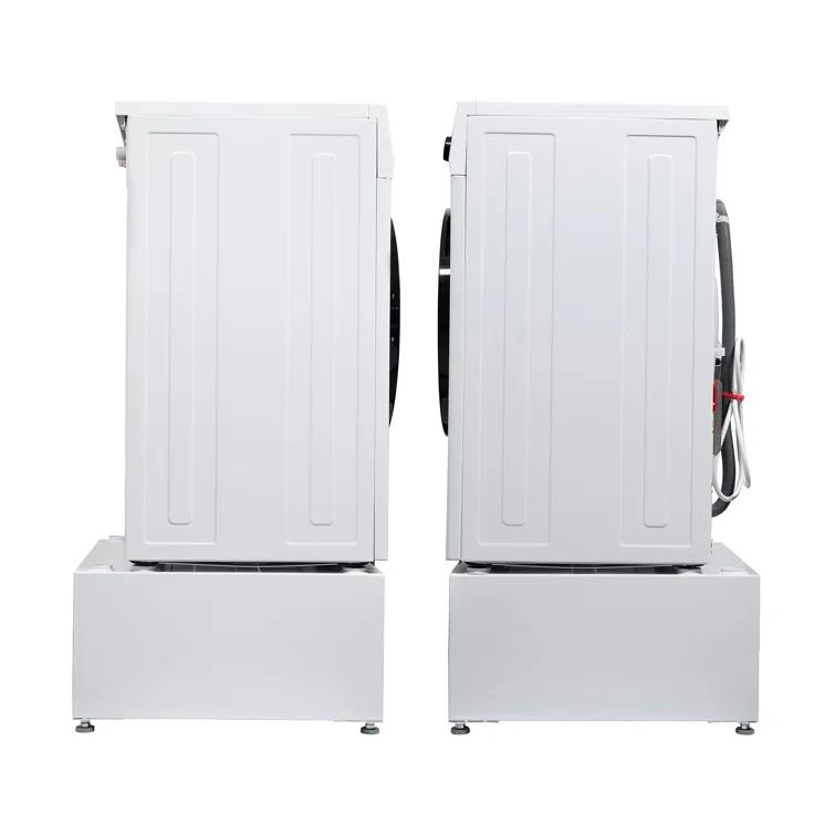 Equator Advanced Appliances Equator All-in-one Washer Dryer Ventless FULLY BUILTIN 0-CLEARANCE 1.62cf/15lbs 110V 1400RPM + Pedestal EZ 4700 C + PDL 4455 White