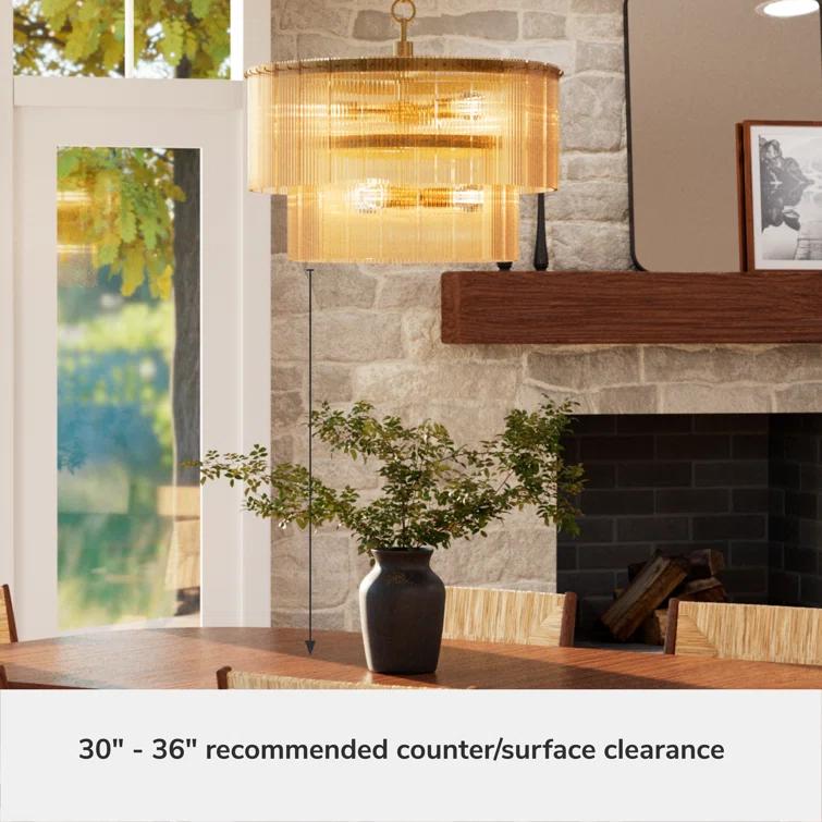 Ontario 6 Light Pendant Ceiling Light Fixture