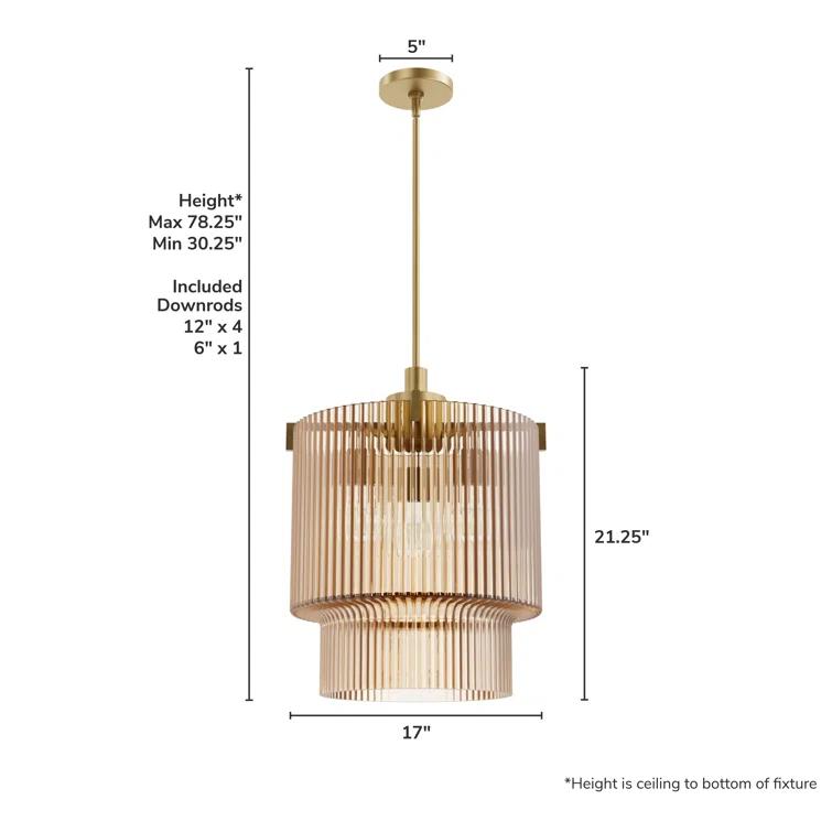 Ontario 3 Light Pendant Ceiling Light Fixture