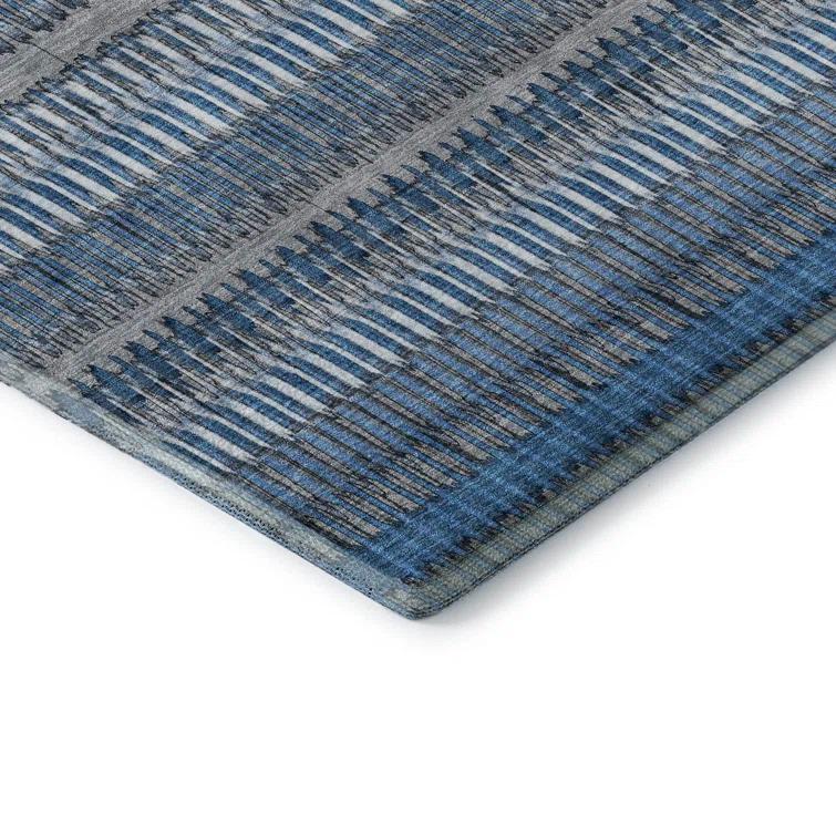 Premium Machine Washable Cerrito AMF589 Blue Rug