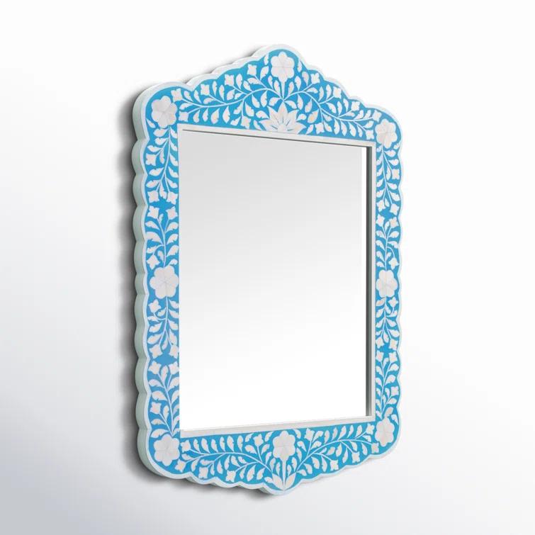 Ren Solid And Engineered Wood Flat Wall Mirror