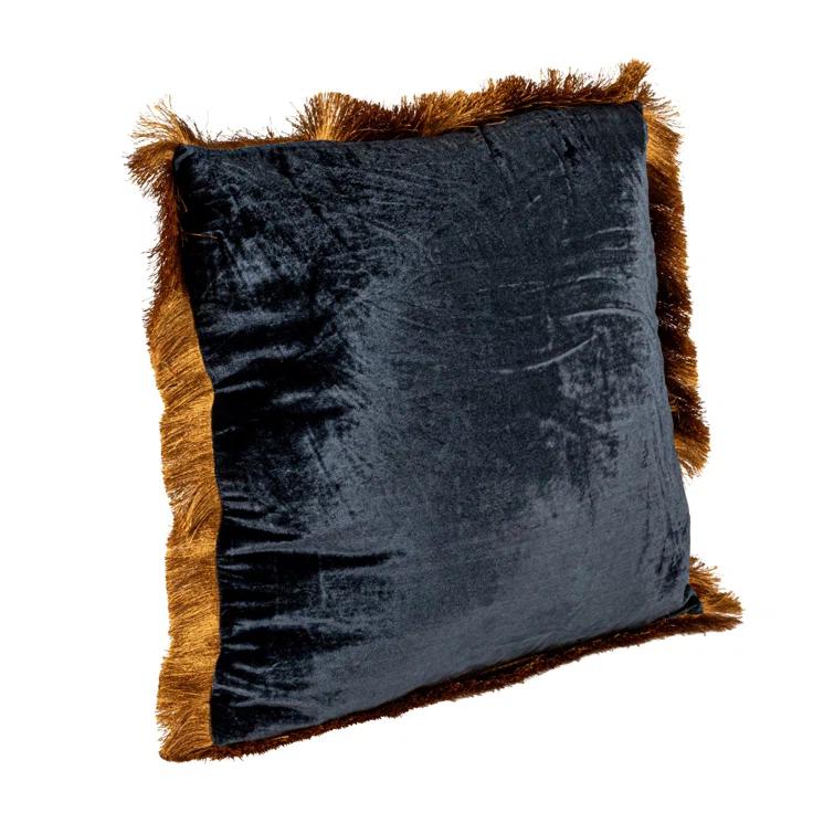 Creative Co-Op Silk Fringed Pillow