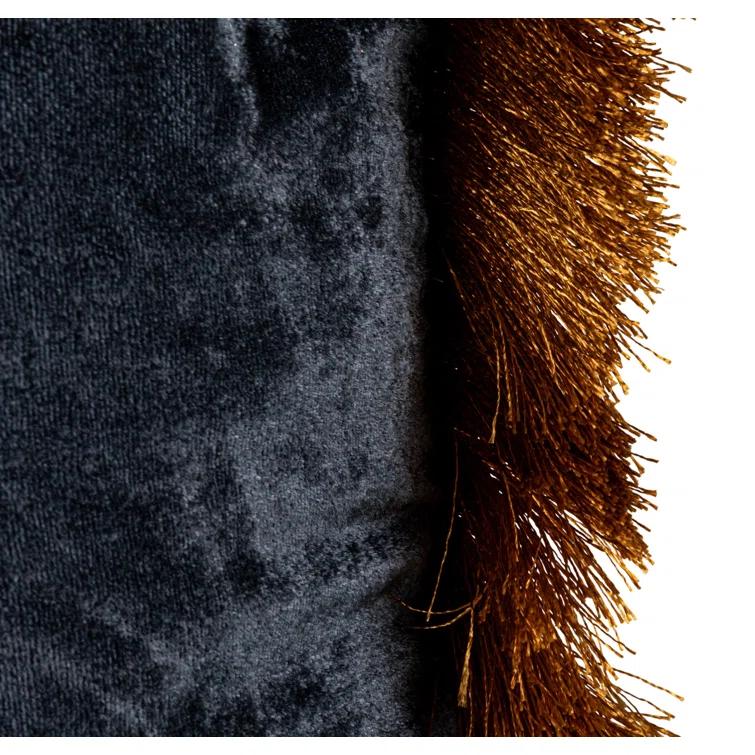 Creative Co-Op Silk Fringed Pillow