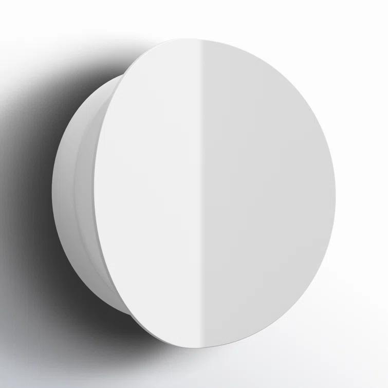 Dottie 7" Matte White LED Flush Mount Sconce