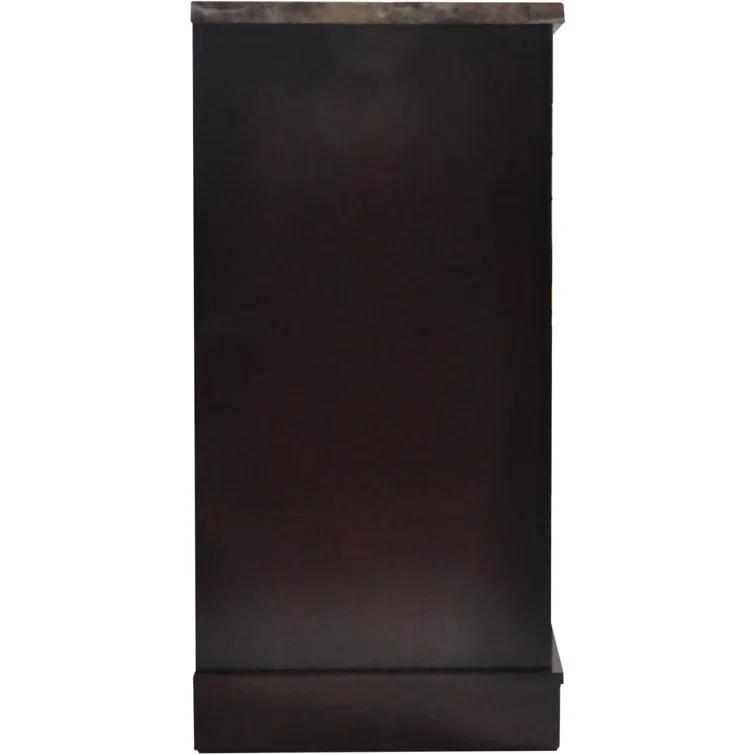 Cambridge Seville Freestanding Fireplace Mantel TV Stand with Storage Shelves and 1500W Electric Heater Insert