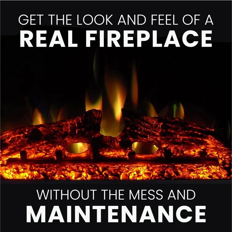 Cambridge Sanoma Freestanding Electric Fireplace Heater with Traditional Mantel, Timer, Remote Control